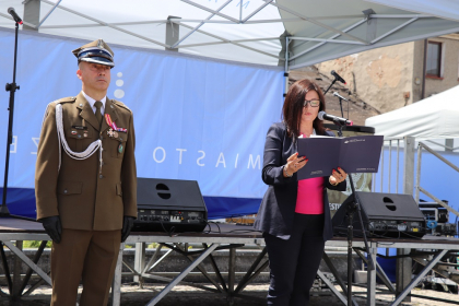 Dziekan Wyższej Szkoły Humanitas na dniu weterana