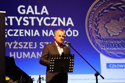 Gala artystyczna wyręczenia nagród Wyższej Szkoły Humanitas