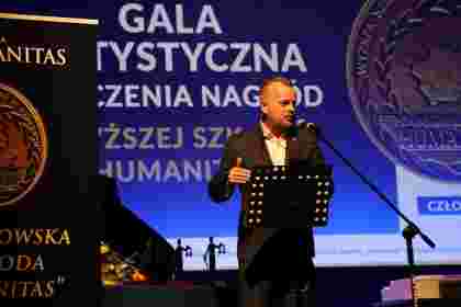 Gala artystyczna wyręczenia nagród Wyższej Szkoły Humanitas