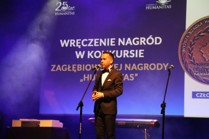 Gala artystyczna wyręczenia nagród Wyższej Szkoły Humanitas