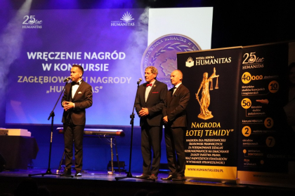 Gala artystyczna wyręczenia nagród Wyższej Szkoły Humanitas